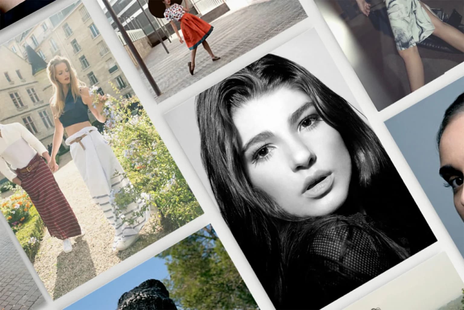 Collage of fashion photography