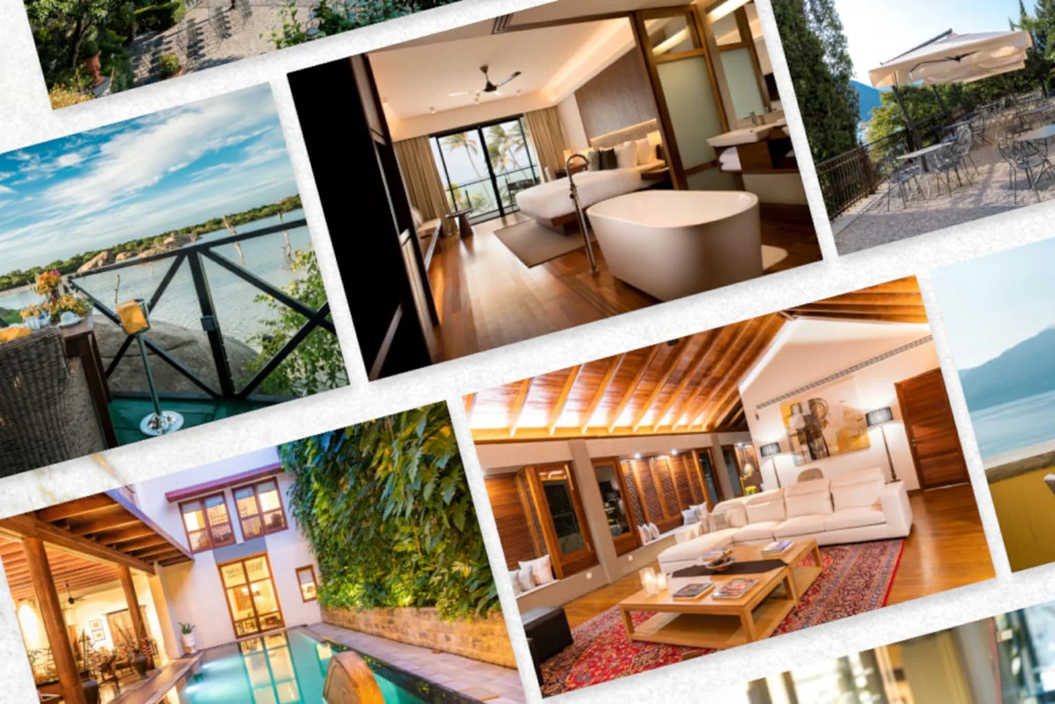 Collage of hospitality and interior photography